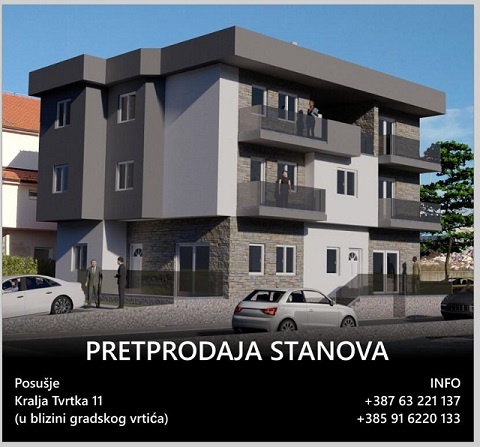 Pretprodaja stanova Posušje