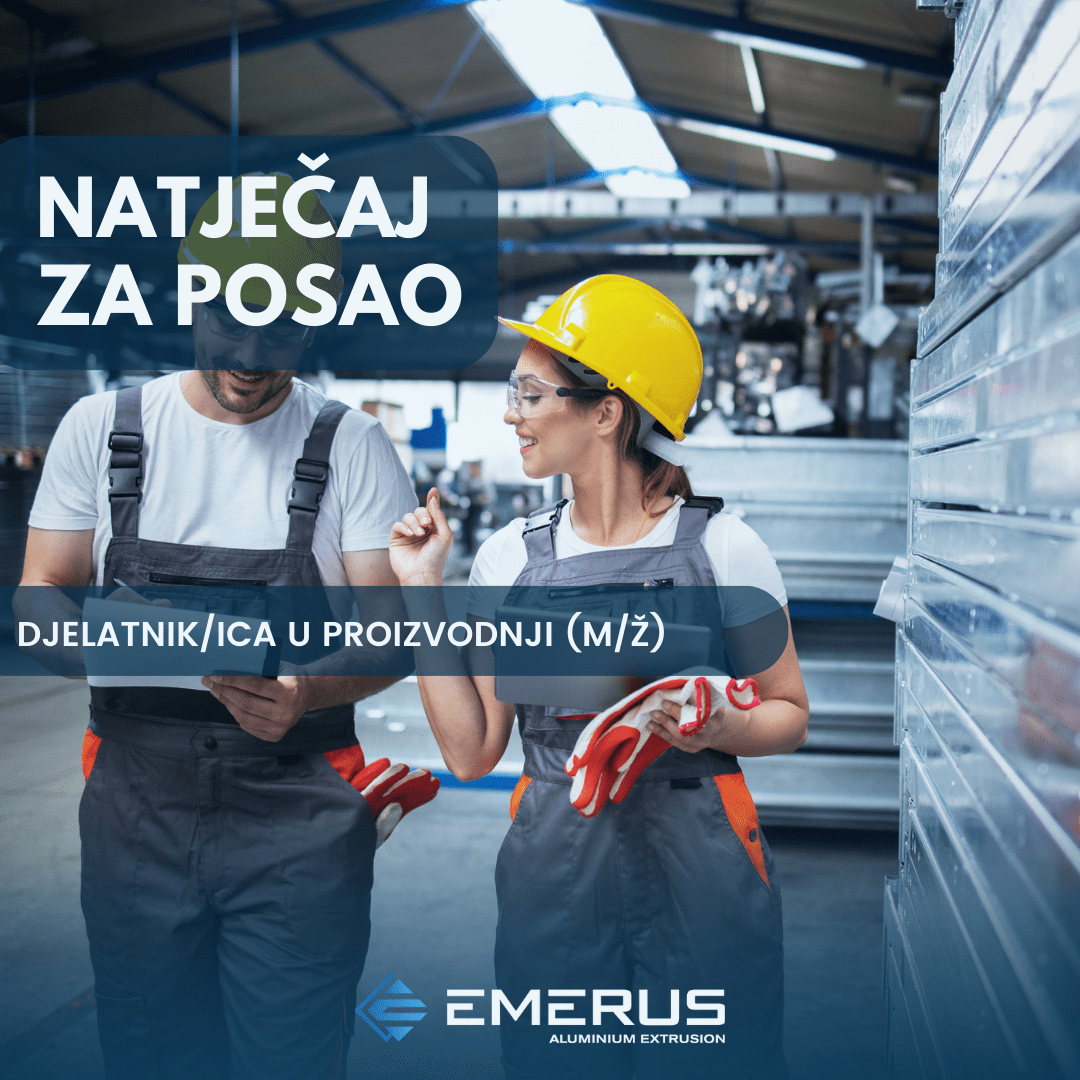 Emerus traži više zaposlenika u proizvodnji Emerus traži više zaposlenika u proizvodnji