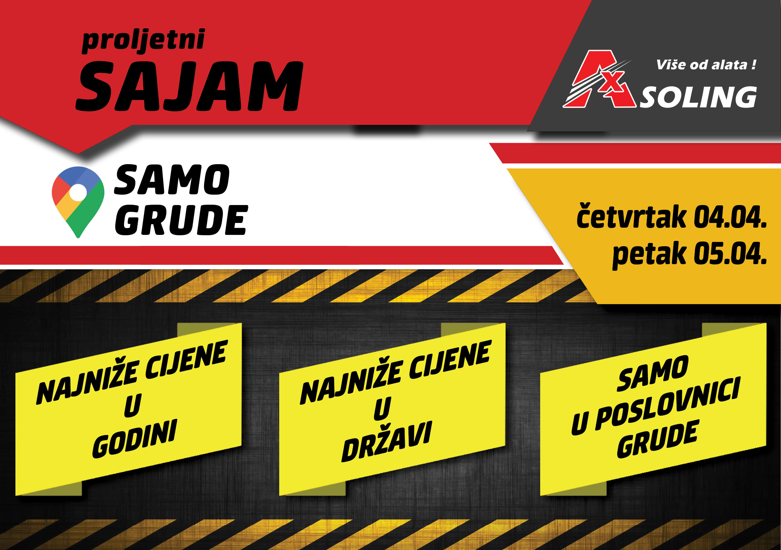 2 DANA DO VELIKOG PROLJETNOG SAJMA AX-SOLINGA U GRUDAMA