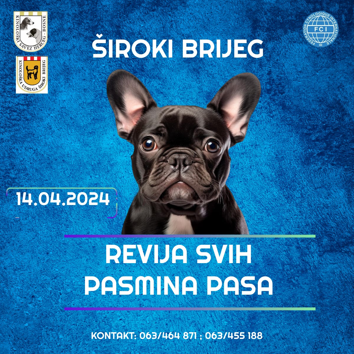 Revija svih pasmina pasa u Širokom Brijegu – 14.04.2024. godine