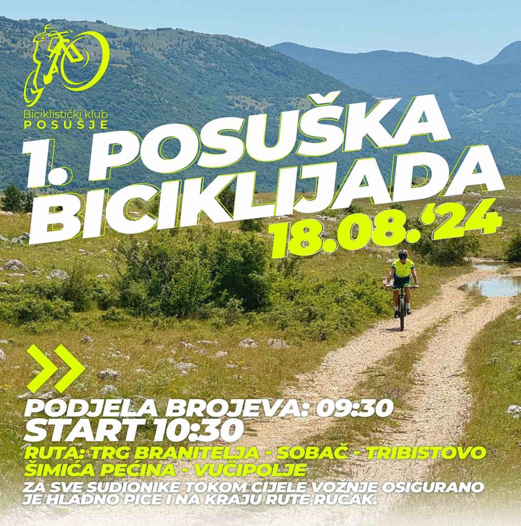 Ponovo se điramo s Biciklističkim klubom Posušje: Ovaj put čeka nas zahtjevnija ruta Ponovo se điramo s Biciklističkim klubom Posušje: Ovaj put čeka nas zahtjevnija ruta