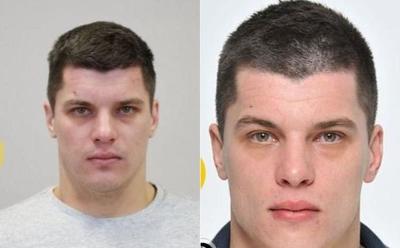 Kolaž fotografija osumnjičenog Mladena Samardžije, traženog od Interpola