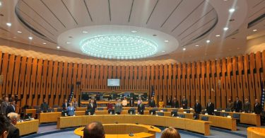 Sjednica Doma naroda Bosne i Hercegovine u plenumu sa zastupnicima na mjestima
