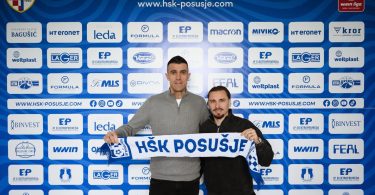 Igrač Denis Bušnja u dresu HŠK Posušje na kamp-sveučilišnoj predstavljanju