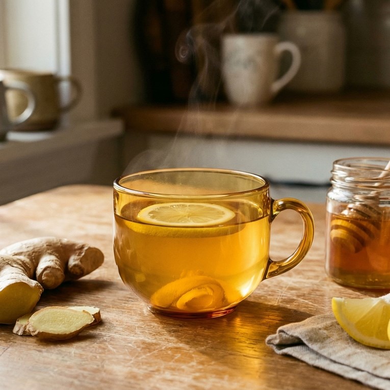 Caj od dumbira s medom i limunom