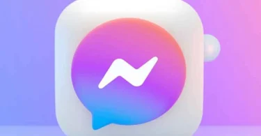 Logo Meta Messengera na gradijentnoj pozadini - trenutna verzija aplikacije prije gašenja