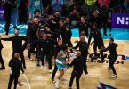 Policajci i sigurnost interveniraju na NBA parketu tijekom incidenta u Charlotte