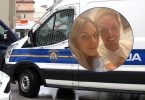 Policijski kombi s fotografijom uhićene osobe i USKOK akcija