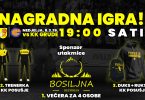 Promotivna grafika za volejbalsku utakmicu VK Grude i Posušje sa nagradnom igrom