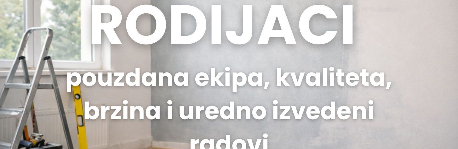 Unutarnje uređenje prostora s alatima, ljestvama i materijalima za renovaciju