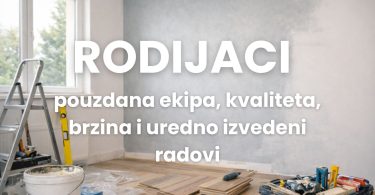 Unutarnje uređenje prostora s alatima, ljestvama i materijalima za renovaciju
