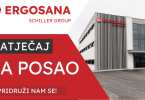 Zgrada ERGOSANA kompanije s natječajem za posao u sektoru financija i controllinga