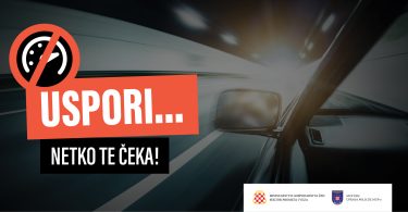 Prometna kampanja s porukom USPORI na automobilu, ŽZH inicijativa za sigurnost na cestama