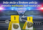Policijska akcija sa zaplijenjenom marihuanom i službenim vozilima policije