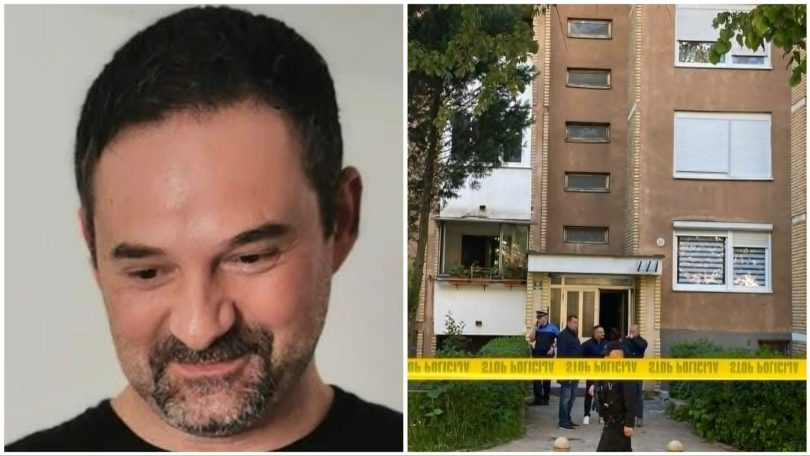 Muž srednje dobi i zgrada u kojoj se dogodio zločin