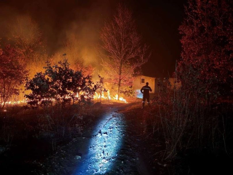 vatra i dalje guta umu kod konjica u borbu s vatre