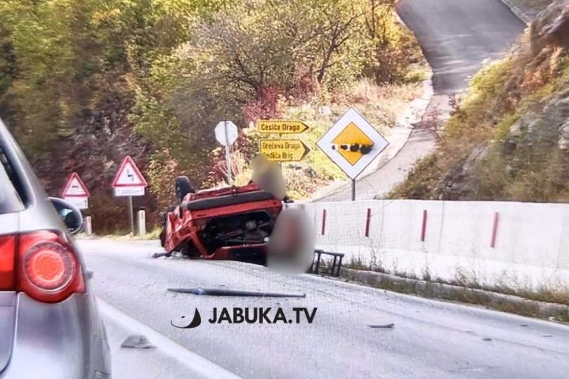 te ka prometna nesre a na regionalnoj cesti izme u